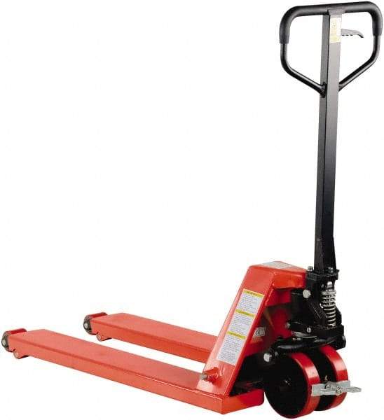 Vestil - 5,000 Lb Capacity, 8" Lift Wheel Nose Pallet Truck - 3-1/2" Min Lift Height, 38" Fork Length x 20" Fork Width, 20" Overall Width - USA Tool & Supply