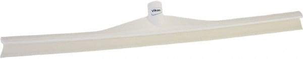 Vikan - 27.56" Rubber Blade Floor Squeegee - Single Edge, White, Plastic Holder - USA Tool & Supply