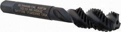 Kennametal - 1/2-13 3 Flute 2B Modified Bottoming Spiral Flute Tap - Vanadium High Speed Steel, Oxide Finish, 3-3/8" OAL, Right Hand Flute, Right Hand Thread, H5, Series GOtap\xAE - USA Tool & Supply