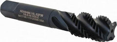 Kennametal - 7/8-9 4 Flute 3B Modified Bottoming Spiral Flute Tap - Vanadium High Speed Steel, Oxide Finish, 4-11/16" OAL, Right Hand Flute, Right Hand Thread, H4, Series GOtap\xAE - USA Tool & Supply