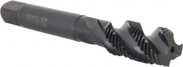 Kennametal - M14x1.50 3 Flute Modified Bottoming Spiral Flute Tap - Vanadium High Speed Steel, Oxide Finish, 3-19/32" OAL, Right Hand Flute, Right Hand Thread, D6, Series GOtap\xAE - USA Tool & Supply