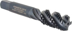 Kennametal - 3/4-10 4 Flute Bottoming Spiral Flute Tap - Vanadium High Speed Steel, Oxide Finish, 4-1/4" OAL, Right Hand Flute, Right Hand Thread, H3, Series GOtap\xAE - USA Tool & Supply