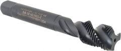 Kennametal - 5/8-18 3 Flute 3B Bottoming Spiral Flute Tap - Vanadium High Speed Steel, Oxide Finish, 3-13/16" OAL, Right Hand Flute, Right Hand Thread, H3, Series GOtap\xAE - USA Tool & Supply