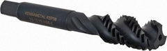Kennametal - 1/2-13 3 Flute 3B Bottoming Spiral Flute Tap - Vanadium High Speed Steel, Oxide Finish, 3-3/8" OAL, Right Hand Flute, Right Hand Thread, H3, Series GOtap\xAE - Exact Industrial Supply
