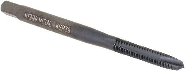 Kennametal - #4-40, 2 Flute, Oxide Finish, Vanadium High Speed Steel Spiral Point Tap - Plug Chamfer, Right Hand Thread, 1-7/8" OAL, 13mm Thread Length, 3.58mm Shank Diam, 2B/3B Class of Fit, Series GOtap - Exact Industrial Supply