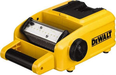 DeWALT - 18 \x96 20 VAC Volts, 1500 Lumens, Cordless Work Light - Yellow/Black, 25 hr Run Time - USA Tool & Supply