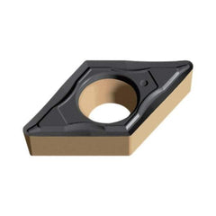 Walter - DCMT21.50.5 PF4 Grade WSM30 Carbide Turning Insert - TiAlN/Al2O3/ZrCN Finish, 55° Diamond, 1/4" Inscr Circle, 3/32" Thick, 0.008" Corner Radius - USA Tool & Supply