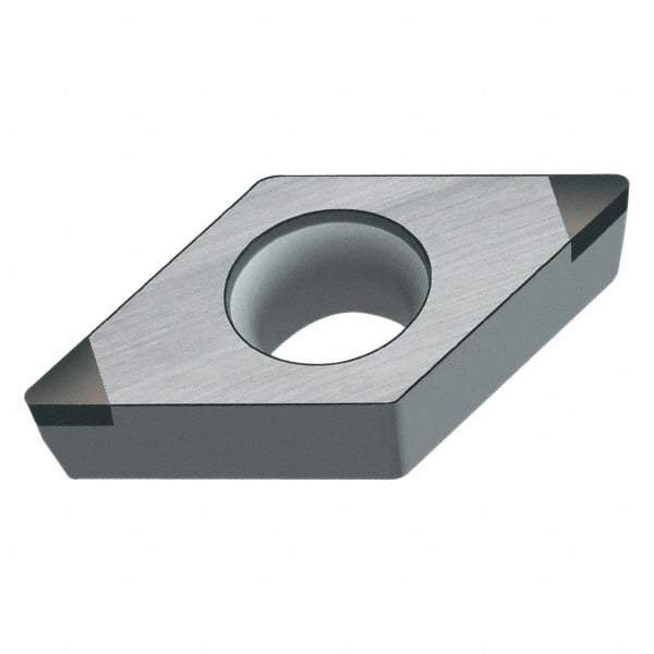 Walter - DCMW32.52 Grade WCB50 CBN Turning Insert - Uncoated, 55° Diamond, 3/8" Inscr Circle, 5/32" Thick, 1/32" Corner Radius - USA Tool & Supply