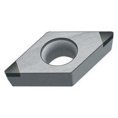 Walter - DCMW32.52 Grade WCB50 CBN Turning Insert - Uncoated, 55° Diamond, 3/8" Inscr Circle, 5/32" Thick, 1/32" Corner Radius - USA Tool & Supply