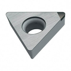 Walter - TCMW21.51 Grade WCB50 CBN Turning Insert - Uncoated, 60° Triangle, 1/4" Inscr Circle, 3/32" Thick, 1/64" Corner Radius - USA Tool & Supply