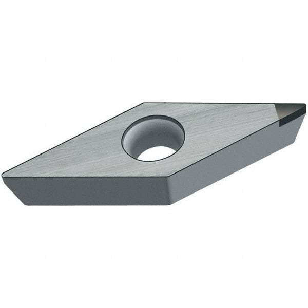 Walter - VBMW331 Grade WCB50 CBN Turning Insert - Uncoated, 35° Diamond, 3/8" Inscr Circle, 3/16" Thick, 1/64" Corner Radius - USA Tool & Supply