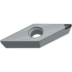 Walter - VBMW331 Grade WCB50 CBN Turning Insert - Uncoated, 35° Diamond, 3/8" Inscr Circle, 3/16" Thick, 1/64" Corner Radius - USA Tool & Supply