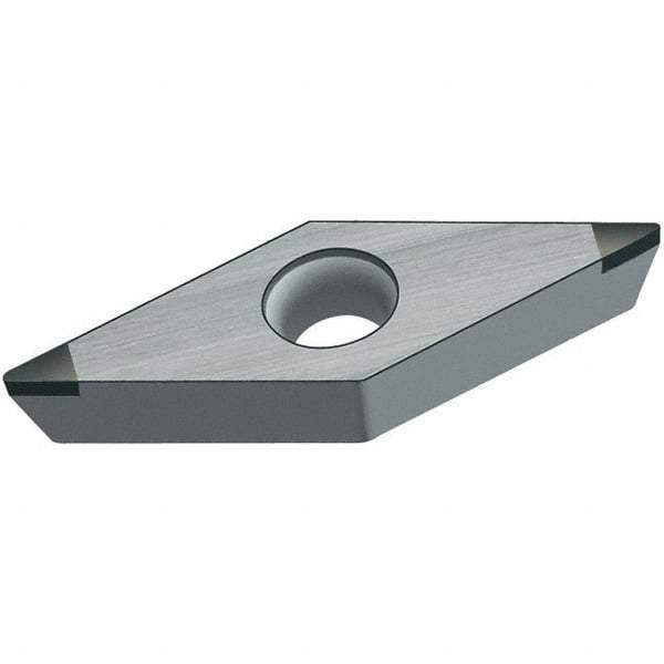 Walter - VBMW332 Grade WCB30 CBN Turning Insert - Uncoated, 35° Diamond, 3/8" Inscr Circle, 3/16" Thick, 1/32" Corner Radius - USA Tool & Supply