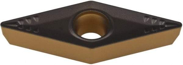 Walter - VCMT221 PM5 Grade WPP20 Carbide Turning Insert - TiCN/Al2O3/TiN Finish, Diamond, 1/4" Inscr Circle, 1/8" Thick, 1/64" Corner Radius - USA Tool & Supply