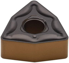 Walter - WNMG433 NM5 Grade WAK20 Carbide Turning Insert - TiCN/Al2O3/TiN Finish, 80° Trigon, 1/2" Inscr Circle, 3/16" Thick, 3/64" Corner Radius - USA Tool & Supply