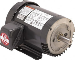 US Motors - 5 hp, TEFC Enclosure, No Thermal Protection, 1,170 RPM, 208-230/460 Volt, 60 Hz, Three Phase Premium Efficient Motor - Exact Industrial Supply