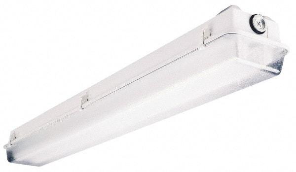 Cooper Lighting - 120 to 277 Volt, 32 Watt, Fluorescent Hazardous Location Light Fixture - Corrosion, Dust, Heat, Moisture & Weather Resistant, Fiberglass Housing, 97-13/16" Long x 7" Wide x 5" High - USA Tool & Supply