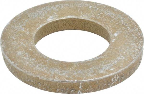 Gibraltar - 1" Screw, Alloy Steel Structural Flat Washer - 1-1/16" ID x 2" OD, 1/4" Thick, Zinc Yellow Dichromate Finish - USA Tool & Supply