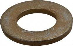 Gibraltar - 1-1/4" Screw, Alloy Steel Structural Flat Washer - 1-3/8" ID x 2-1/2" OD, 1/4" Thick, Zinc Yellow Dichromate Finish - USA Tool & Supply
