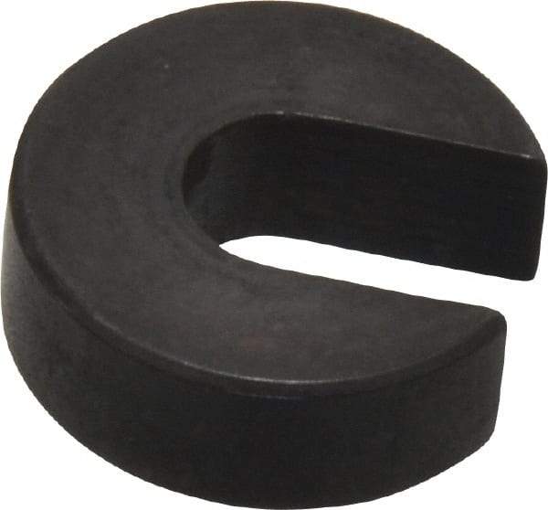 Gibraltar - 1/4" Bolt, 1/4" Thick, Black Oxide Finish, Case Hardened Steel C Washer - Grade 12L14, 9/32" Inside & 3/4" OD - USA Tool & Supply