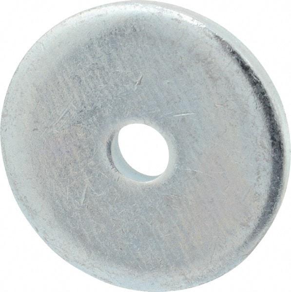Gibraltar - 3/8" Screw, Steel Fender Flat Washer - 13/32" ID x 2" OD, 1/4" Thick, Zinc-Plated Finish - USA Tool & Supply