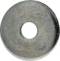 Gibraltar - 1/2" Screw, Steel Fender Flat Washer - 17/32" ID x 2" OD, 1/4" Thick, Zinc-Plated Finish - USA Tool & Supply