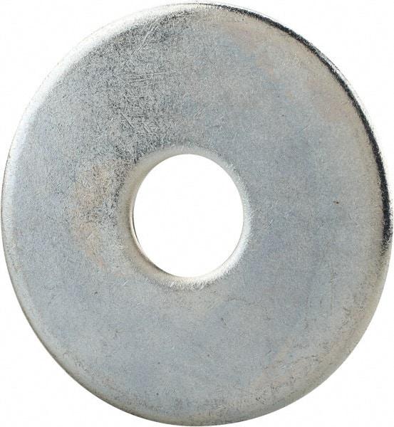 Gibraltar - 5/8" Screw, Steel Fender Flat Washer - 11/16" ID x 2-1/2" OD, 1/8" Thick, Zinc-Plated Finish - USA Tool & Supply