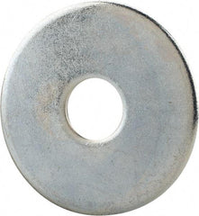 Gibraltar - 5/8" Screw, Steel Fender Flat Washer - 11/16" ID x 2-1/2" OD, 1/8" Thick, Zinc-Plated Finish - USA Tool & Supply
