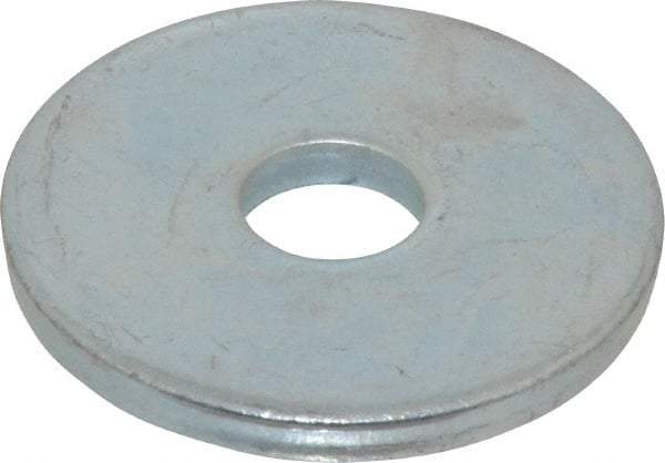 Gibraltar - 5/8" Screw, Steel Fender Flat Washer - 11/16" ID x 2-1/2" OD, 1/4" Thick, Zinc-Plated Finish - USA Tool & Supply