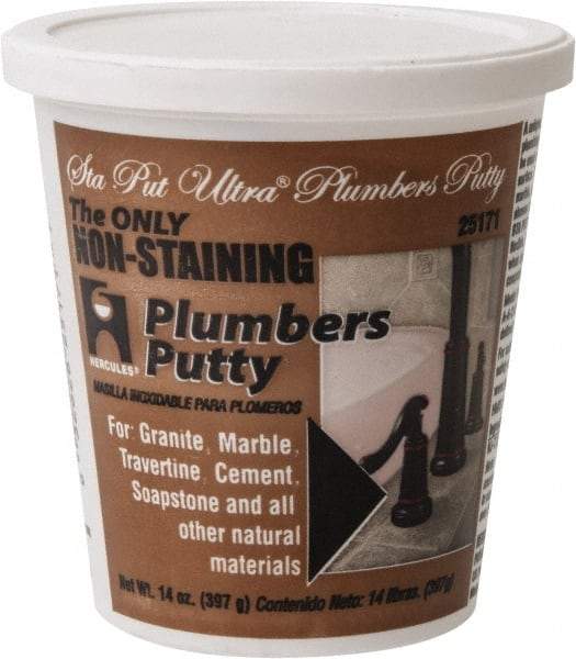 Hercules - Putty Type: Plumber's Putty Container Size: 14 oz. - USA Tool & Supply