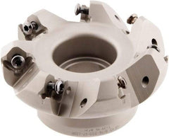 Iscar - 3" Cut Diam, 1" Arbor Hole, 0.138" Max Depth of Cut, 45° Indexable Chamfer & Angle Face Mill - 7 Inserts, ONHU 0505\xB6OXMT 0507\xB6S845 SN.U 1305 Insert, Right Hand Cut, 7 Flutes, Series Helido - USA Tool & Supply