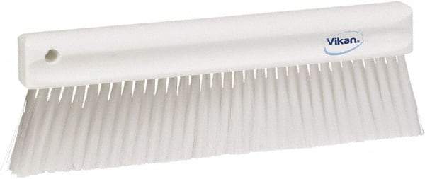 Vikan - Polyester Counter Brush - 2" Bristle Length, 11" Long x 1-1/4" Wide Head, White - USA Tool & Supply