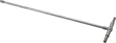 SPI - 2-1/8 to 3-1/2 Inch, 12 Inch Overall Length, Telescoping Gage - 12 Inch Long Handle, Hardened Tool Steel, Satin Chrome Finish - USA Tool & Supply