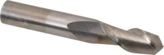 Accupro - 3/8" Diam, 7/8" LOC, 2 Flute Solid Carbide Ball End Mill - Uncoated, Single End, 2-1/2" OAL, 3/8" Shank Diam, Spiral Flute - USA Tool & Supply