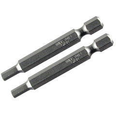 4.0MM 70MM OAL HEX POWER BIT 2/PK - USA Tool & Supply