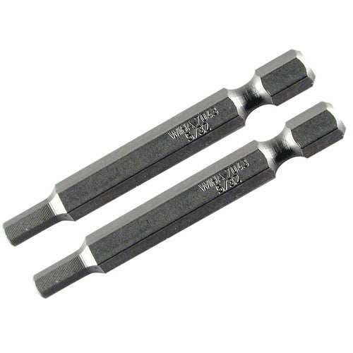 2.5MM 70MM OAL HEX POWER BIT 2/PK - USA Tool & Supply