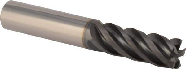 Iscar - 5/8", 5 Flute, Solid Carbide, Corner Chamfer End Mill - 4" OAL, 1.56" LOC - USA Tool & Supply