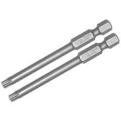 T40 70MM OAL TORX PWR BIT 2/PK - USA Tool & Supply