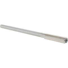 Alvord Polk - 0.3955" High Speed Steel 6 Flute Chucking Reamer - Straight Flute, 0.3105" Straight Shank, 1-3/4" Flute Length, 7" OAL - USA Tool & Supply
