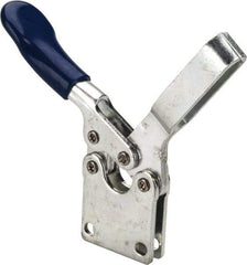 Gibraltar - 200 Lb Holding Capacity, Horizontal Handle, Manual Hold Down Toggle Clamp - 70° Handle Movement, 90° Bar Opening, U-Bar, Straight Base, Carbon Steel - USA Tool & Supply