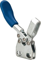 Gibraltar - 60 Lb Holding Capacity, Horizontal Handle, Manual Hold Down Toggle Clamp - 80° Handle Movement, 90° Bar Opening, U-Bar, Straight Base, Carbon Steel - USA Tool & Supply