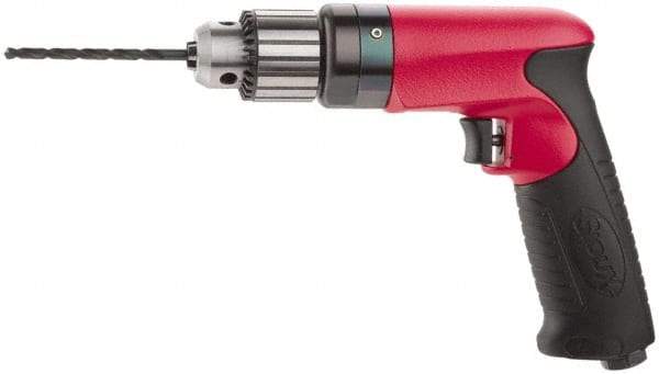 Sioux Tools - 1/4" Keyed Chuck - Pistol Grip Handle, 2,600 RPM, 11.8 LPS, 25 CFM, 0.6 hp - USA Tool & Supply