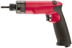 Sioux Tools - 1/4" Bit Holder, 700 RPM, Pistol Grip Handle Air Screwdriver - 220 In/Lb Torque, 30 CFM - USA Tool & Supply