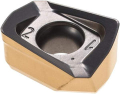 Iscar - H490 ANKX1706 FF Grade IC830 Carbide Milling Insert - TiAlN/TiN Finish, 0.3071" Thick, 1.6mm Corner Radius - USA Tool & Supply