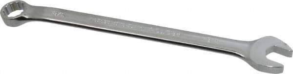 Proto - 3/8" 12 Point Combination Wrench - 15° Offset Angle, 6-1/4" OAL, Steel, Chrome Finish - USA Tool & Supply