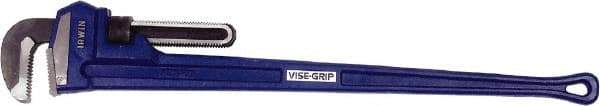 Irwin - 48" Cast Iron Straight Pipe Wrench - 6" Pipe Capacity - USA Tool & Supply
