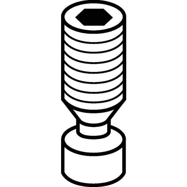 Kennametal - Torx Cap Screw for Indexables - M2.5 Thread, For Use with Inserts - USA Tool & Supply