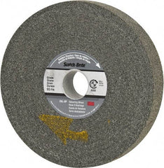 3M - 6" Diam, 1" Face Width, 1" Center Hole, Fine Grade, Silicon Carbide Deburring Wheel - Convolute, Extra Hard Density 9 Grade, 6,000 RPM - USA Tool & Supply