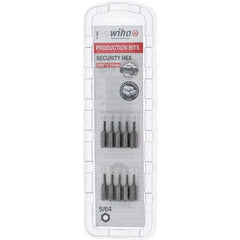 Wiha - 25mm Hex Screwdriver Bit - 1/4" Drive, 1" OAL - USA Tool & Supply