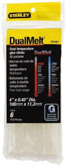 Stanley - 7/16" Diam, 4" Long, Opaque Hot Melt, Low Melt Glue Stick - GS Series - USA Tool & Supply